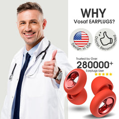 Vosaf ear plugs reusable-silicone are eco-friendly and easy to clean.
