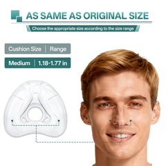 Vovoir AirFit N20 nasal cushion—ultra-soft silicone for a gentle, secure seal.
