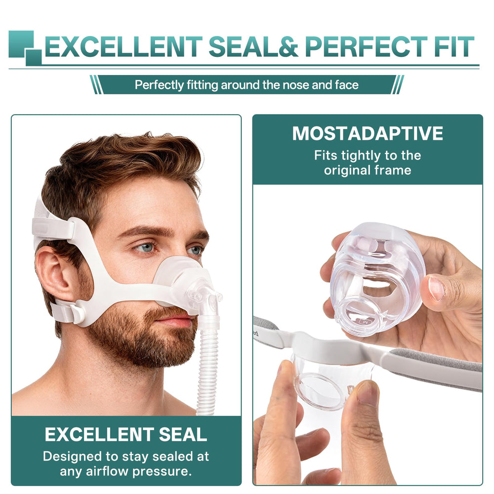 Vovoir cushion seal on AirFit N20—snug, leak-proof design.