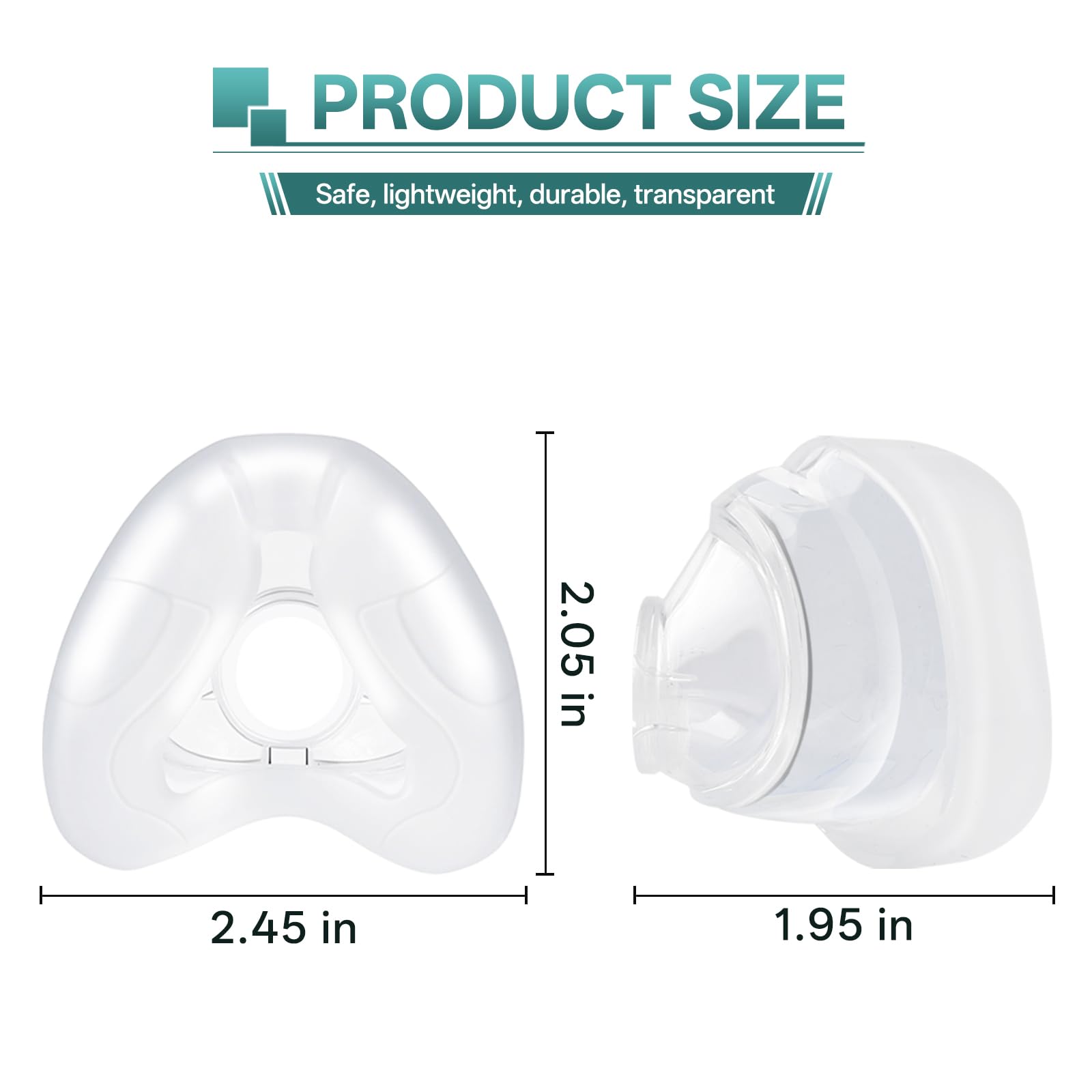 Vovoir medium-size cushion fits the AirFit N20 frame securely.