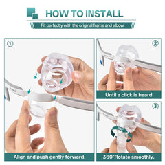 Vovoir easy-install cushion snap-on—tool-free replacement.