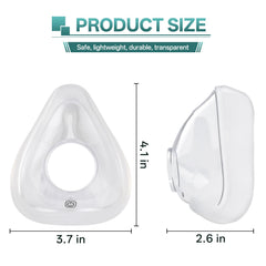 Vovoir full-face cushion covers nose and mouth for complete comfort.