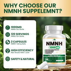 VPKIN NMNH ingredient blend features NMNH with NR, quercetin, resveratrol