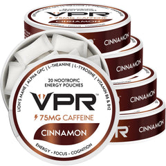 VPR Energy 75mg caffeine pouches pack for on-the-go focus and energy