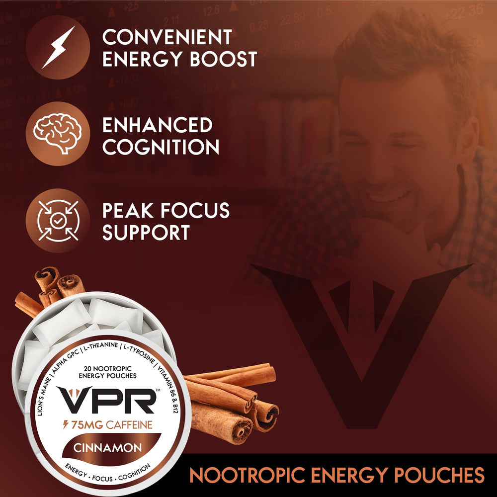 VPR Energy blend with Alpha-GPC and Lion’s Mane for cognitive support