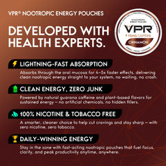 VPR Energy fast-acting gum absorption for discreet use in meetings