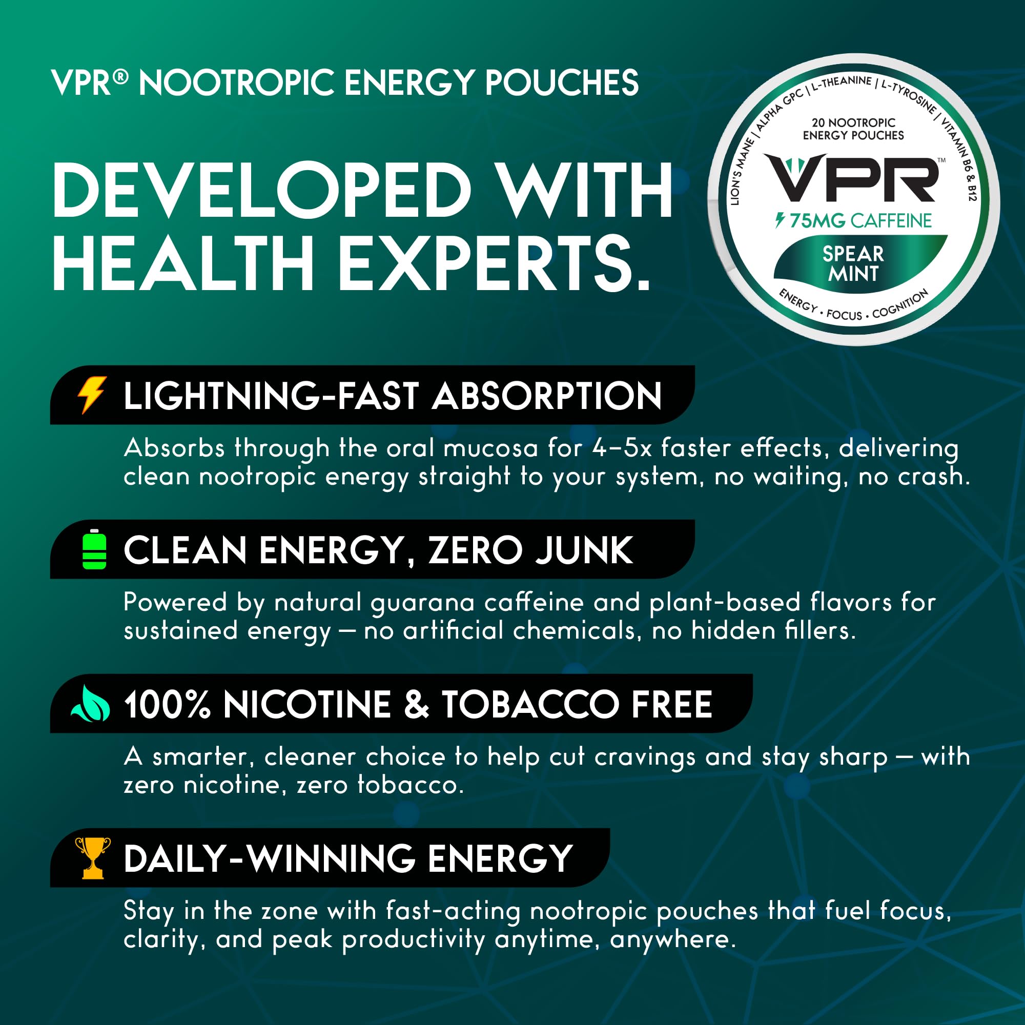Variety pack flavor options for natural tasting pouches