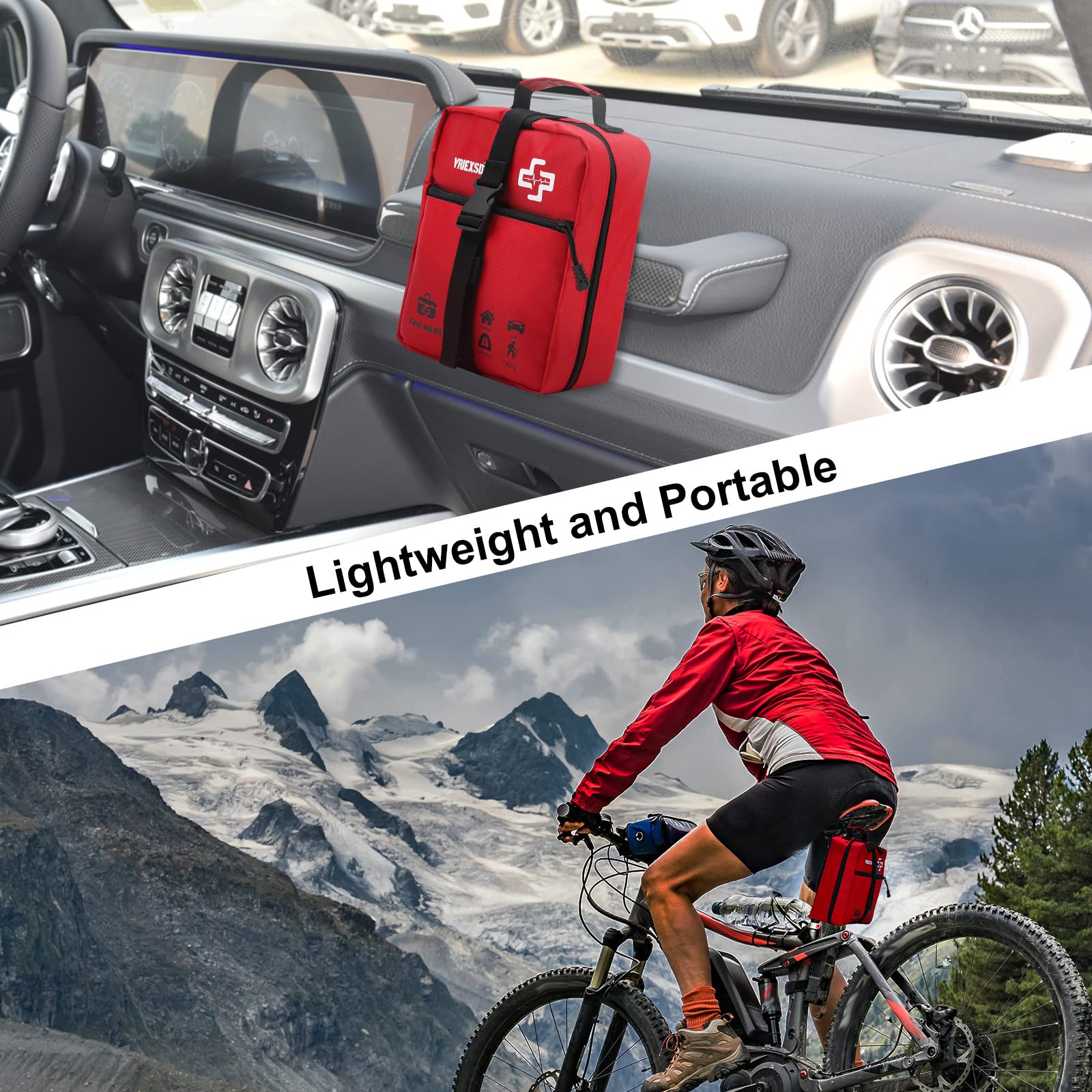 VRIEXSD lightweight kit with carry handle for easy transport.