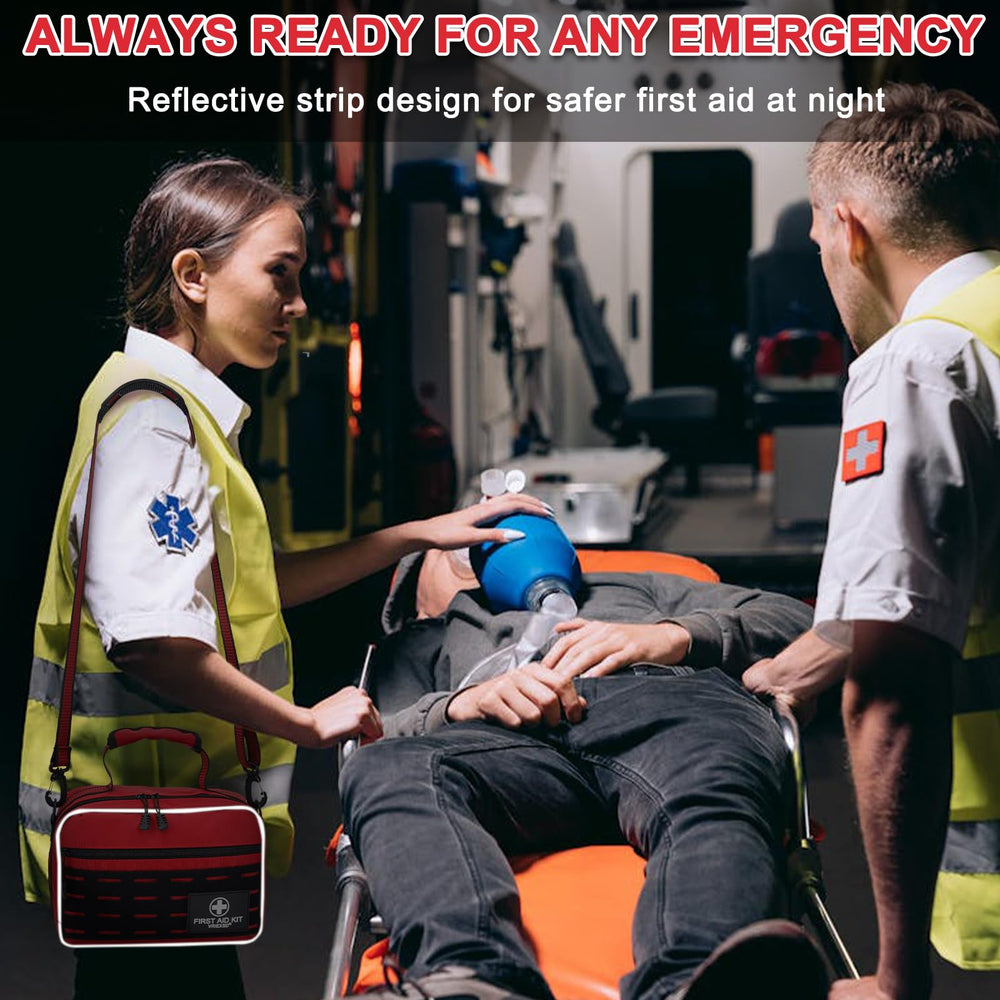 Vriexsd compact-size first aid kit fits in cars and bags