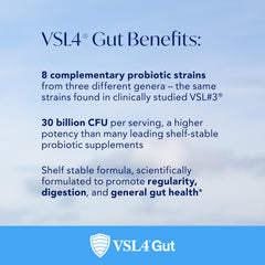 VSL4 Gut Daily travel pack showcases on-the-go probiotic convenience.