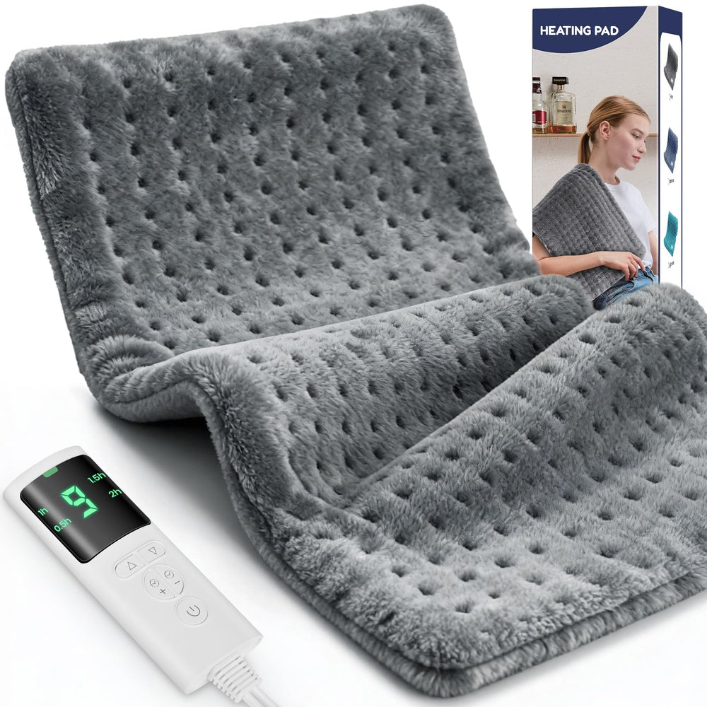 VSTKEN extra large heating pad fully covers back and shoulders for broad warmth and relief