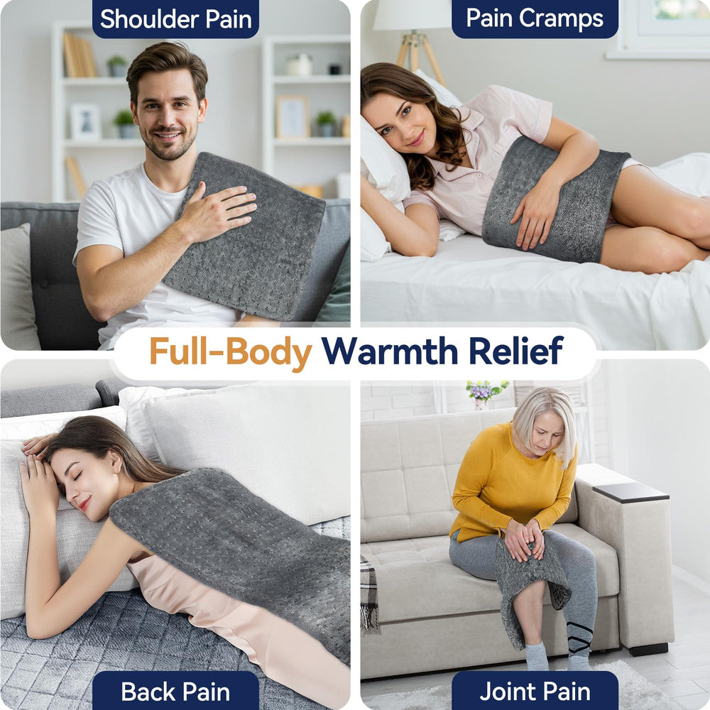VSTKEN heating pad includes a 10-foot cord for flexible placement at home