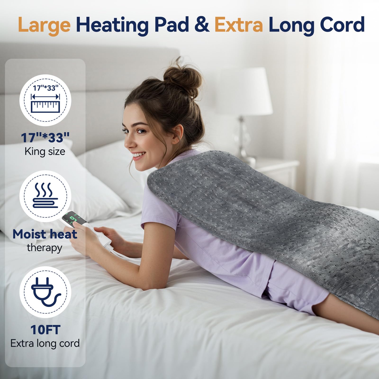 VSTKEN pad features four auto-off timers for safe energy use