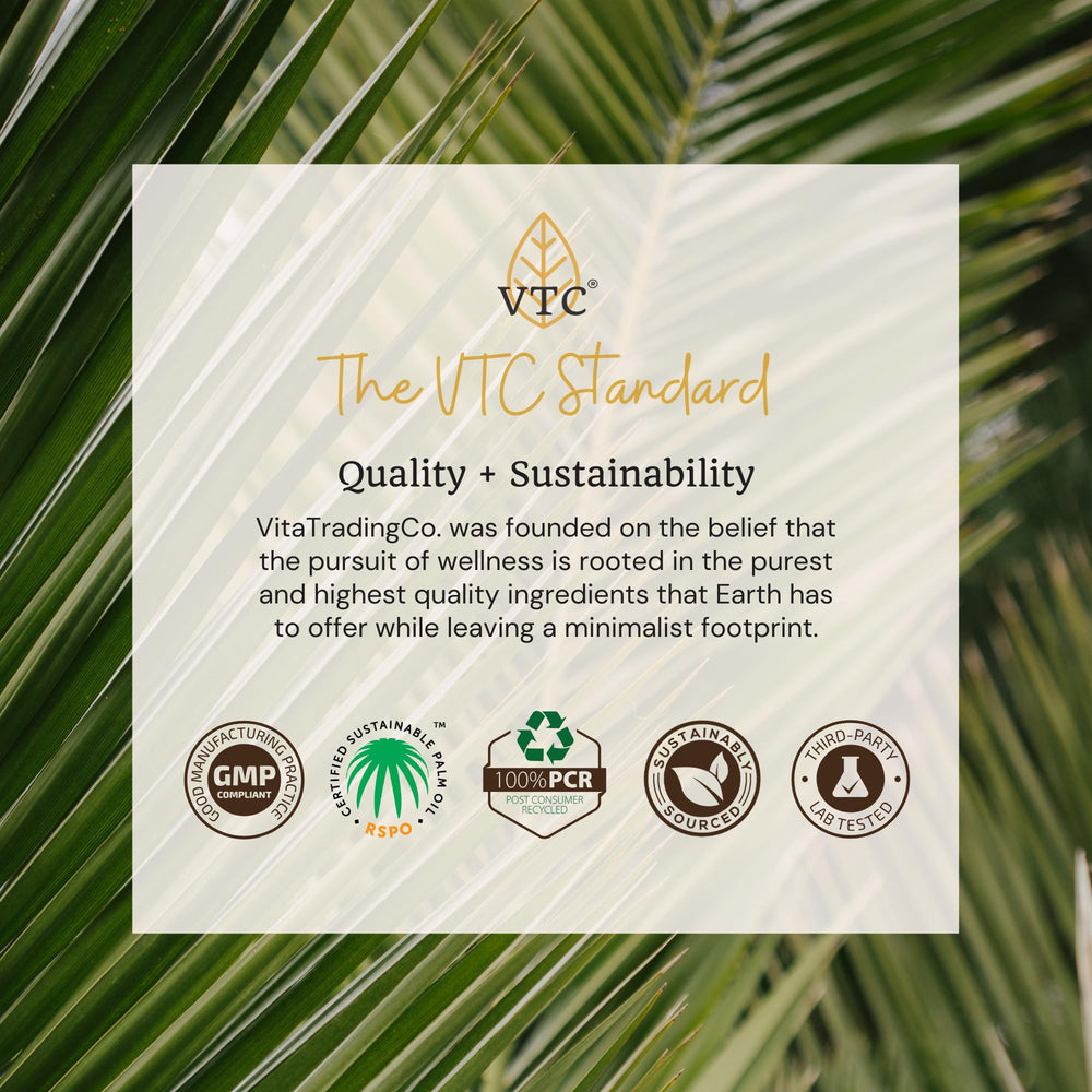 VTC VitaTradingCo kitchen-ready MCT oil ideal for coffee and smoothies.