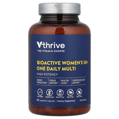 Vthrive Once-Daily multivitamin bottle label for women 50+ and daily wellness
