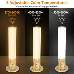 VUSIHOO lamp glows 360 degrees for even light at desk or sofa
