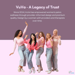 Vuva packaging features discreet heat-sealed bag for privacy and protection.