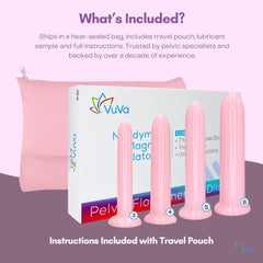 VuVa four-piece set includes travel bag for discreet storage on the go