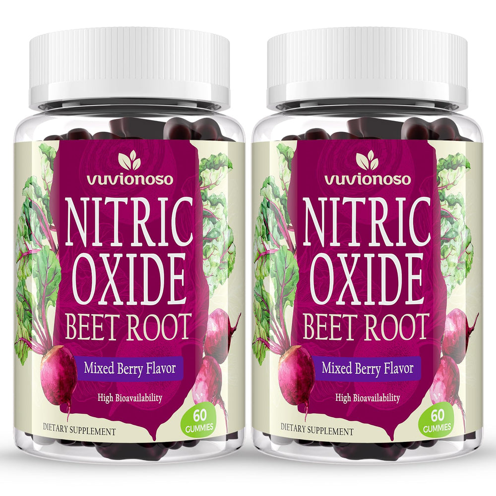 Vuvionoso Beet Root Gummies bottle front for daily beetroot routine