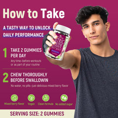 Vuvionoso Beet Root Gummies with vitamin C and B12 for daily nutrient support