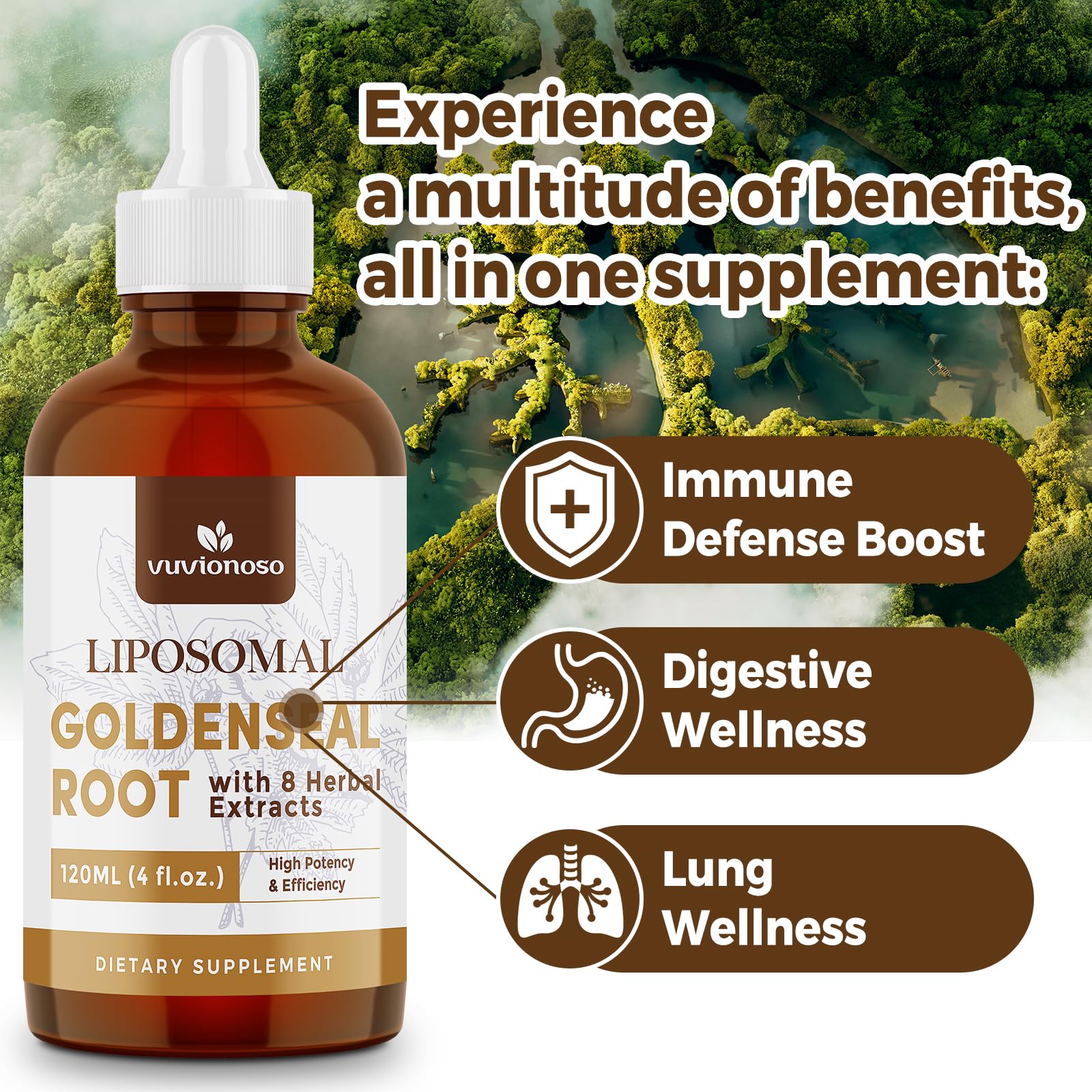 Drops added to water from Vuvionoso tincture for smooth mixing.