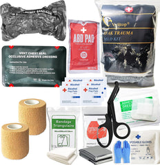 Vviitop Trauma Refill Kit contents displayed for quick field access and preparedness
