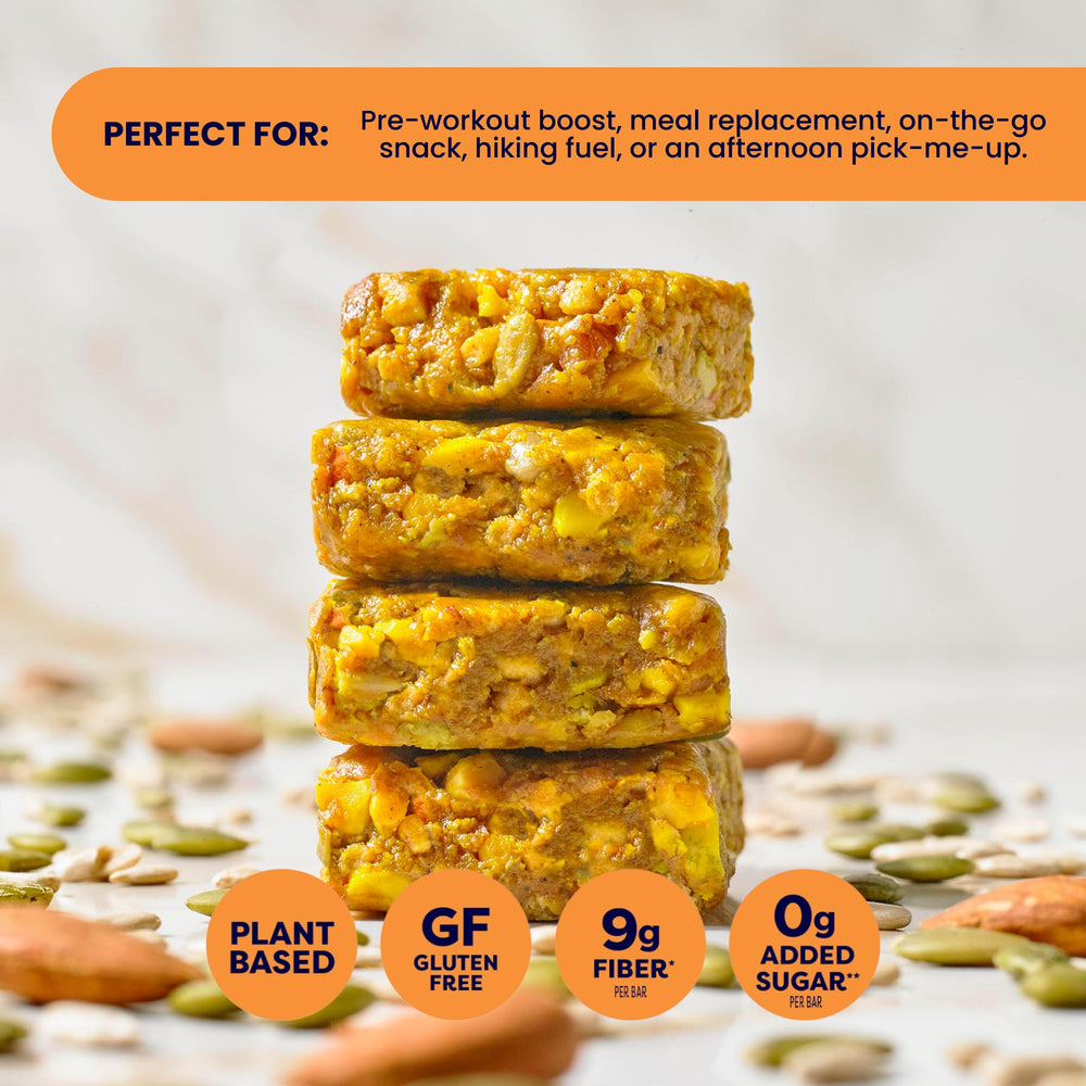 Vybe Savory Turmeric Ginger Bars snack-appeal for workouts and breaks.