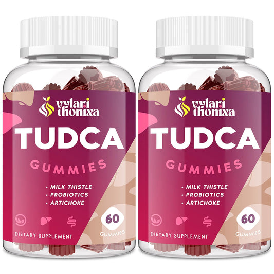 Vylarithonixa Tudca gummies packaging for convenient liver support