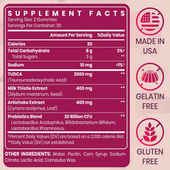 Vylarithonixa vegan, gelatin-free gummies for premium liver support