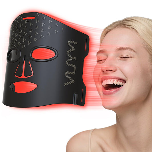 VYM red light face mask front view for at-home skincare sessions
