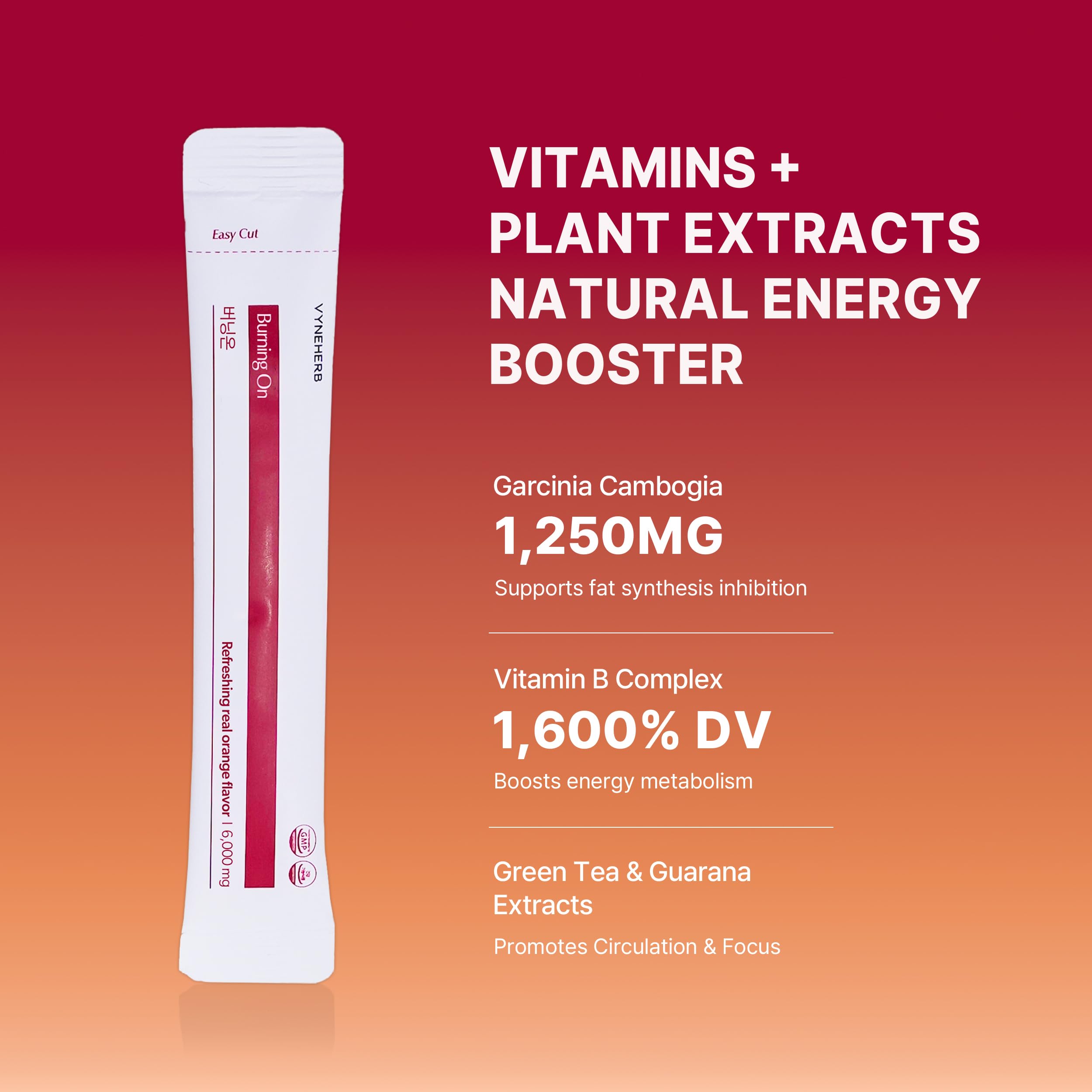 VYNEHERB Burning On dissolving sticks in water show a clear, bright beverage.