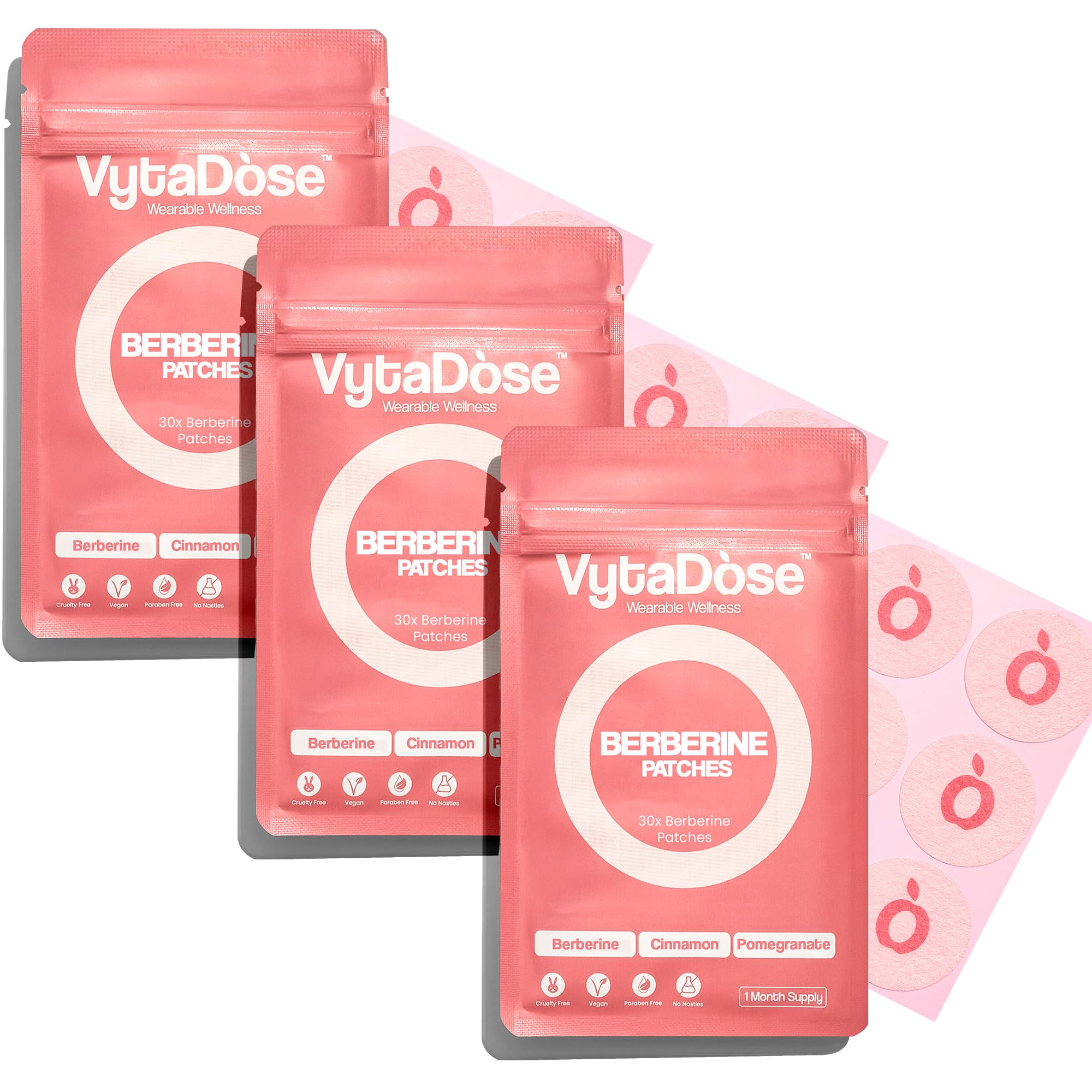 Vytadose Berberine Patches pack front for daily use