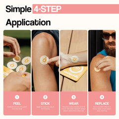 Vegan and latex-free patch suitable for sensitive skin