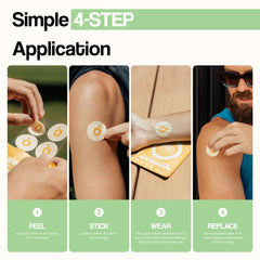Vytadose Collagen Glow Patches on forearm during wear.