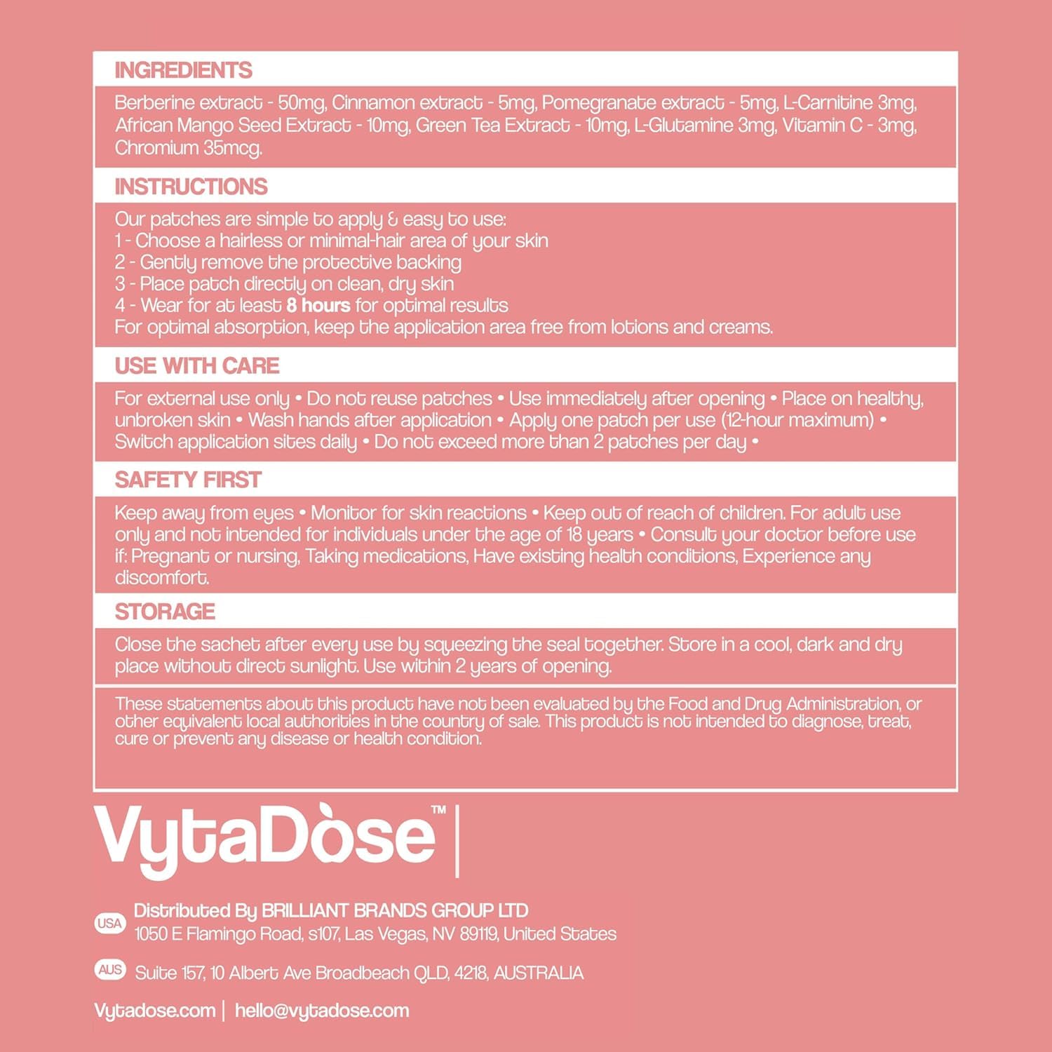Vytadose Ozem patch with Subscribe & Save option supports ongoing use