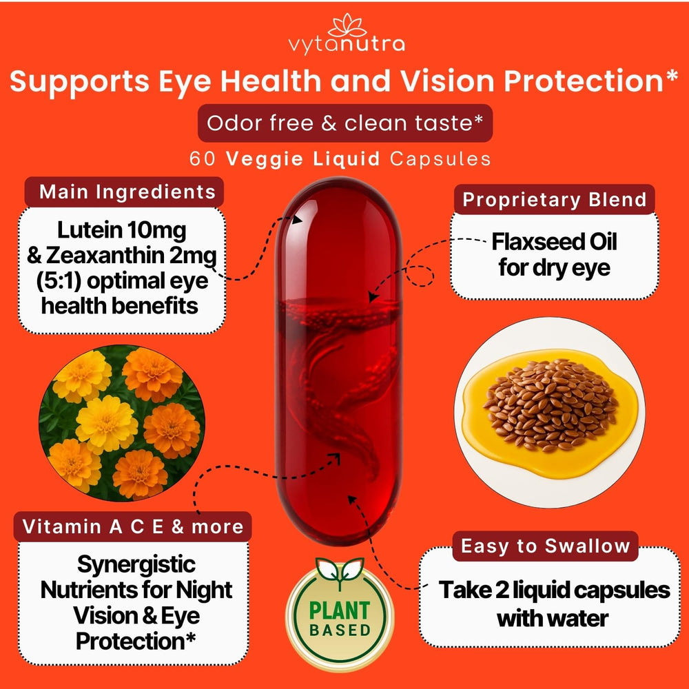 Vytanutra Ingredient label highlights zinc and vitamin A.