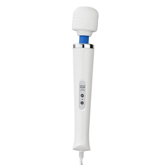VZVJTR wired handheld massager with flexible neck for targeted muscle relief.