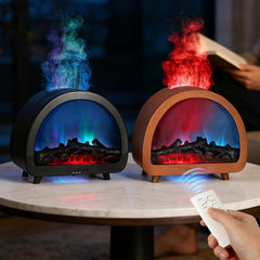 VZZNN flame diffuser 2-pack with soft glow and aromatic diffusion for home