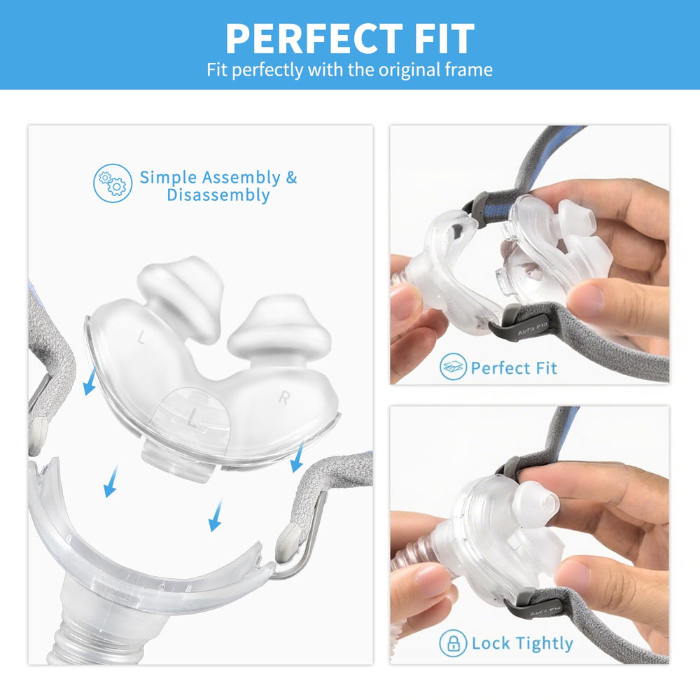 Wagleriz Airfit P10 compatible pillow maintains shape for steady airflow all night.