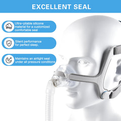 Wagleriz AirFit N20 cushion being wiped clean for hygiene and longevity