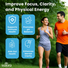 Waiora NCD drops pour action shows easy daily intake for busy mornings.