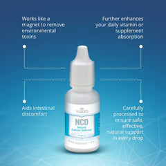 Waiora NCD liquid mineral botanical formula shown.