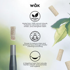 wāk Stick in Oasis Blue supports on-the-go calm and breath refresh.