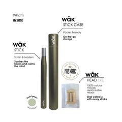 wāk STICK close-up of pure miswak fibers for breath care