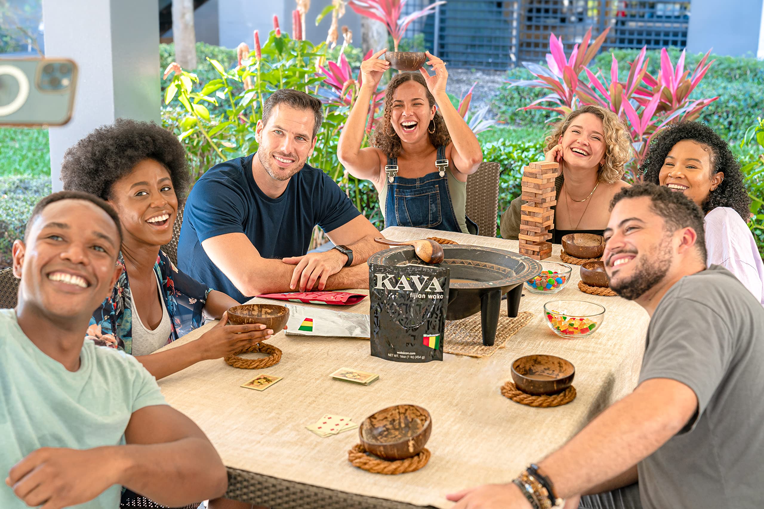 Dark noble kava in preparation with a potent flavor profile and comforting cup