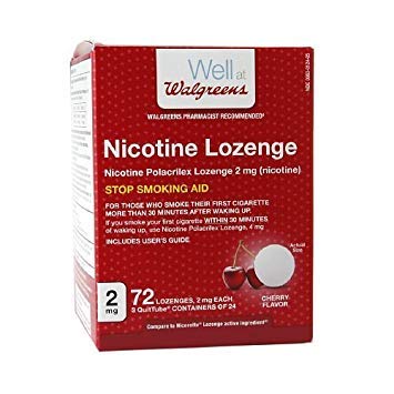 Walgreens nicotine lozenge cherry 2 mg, discreet craving relief.
