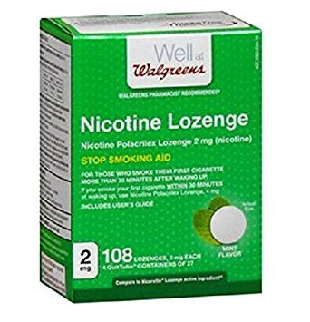 Walgreens Nicotine Lozenge 2 mg Mint pack; discreet craving relief on the go