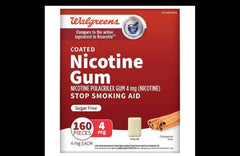 Walgreens nicotine gum 4 mg cinnamon pack helps curb cravings and supports quit attempts