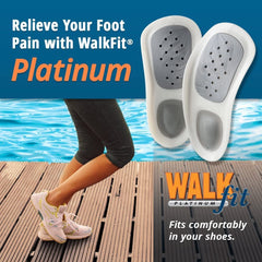 WalkFit Platinum trusted brand with 15 years of experience in footwear comfort.