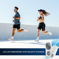 WalkFit Platinum Reflexology insert for targeted foot relaxation during wear.